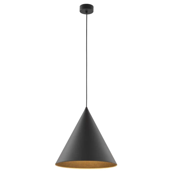 Nowoczesna lampa wisząca CONO 10057 do salonu stożek czarny