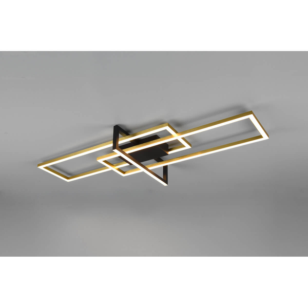 Sufitowa lampa ściemnialna ZENITRA DL308620310 LED 34W 3000K czarna złota