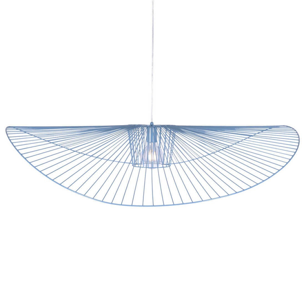 Druciana LAMPA wisząca KP-21 NIEBIESKI industrialny ZWIS druciany do salonu