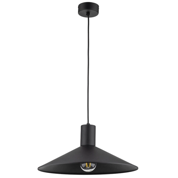 Lampa stożkowa zwisająca Jump 1831 nad wyspę kuchenna czarna