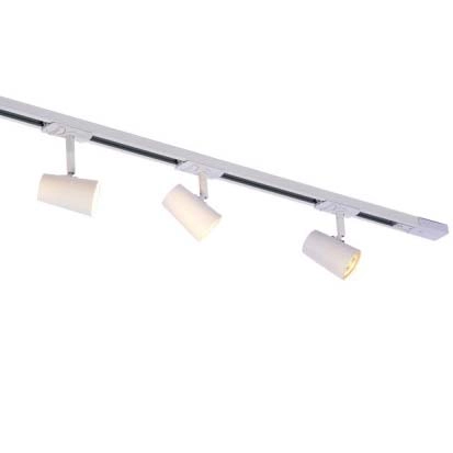 Regulowana lampa sufitowa Astley 914003 WH biały szynoprzewód z reflektorkami