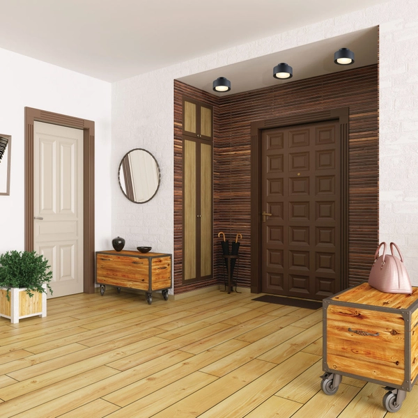 Plafon ledowy Braket 322901102 Elkim 6W 3000K minimalistyczny biały