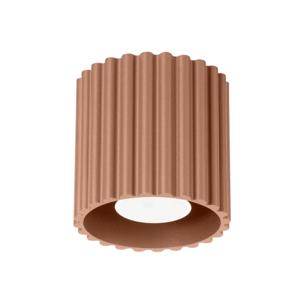 Ryflowana tuba sufitowa AURA mocca SL.1804 GU10 metalowa