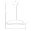 Minimalistyczna lampa wisząca FELMAN AZ5899 Azzardo LED 12W 3000K filc beżowy