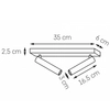 Ścienno-sufitowa lampa ledowa Roll 50920202 Kaspa 8,4W 3000K regulowana czarna