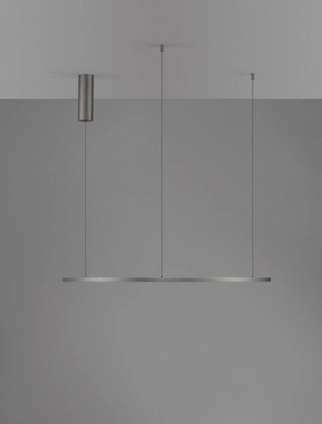 Wisząca lampa okrąg TOLUCA LE42787 Luces Exclusivas LED 48W 3000K srebrna