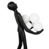 Designerska lampa stojąca HUMAN MSE1501100514 człowiek kule białe czarne