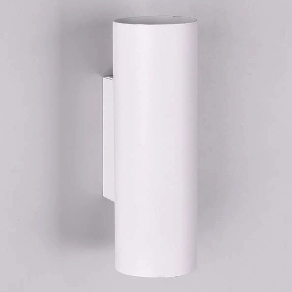 Biała tuba ścienna VANTOS DL201212400 punktowy kinkiet do gabinetu