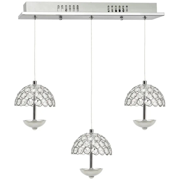 Potrójna lampa wisząca kryształowa VENUS ML315 LED 5W 4000K chrom