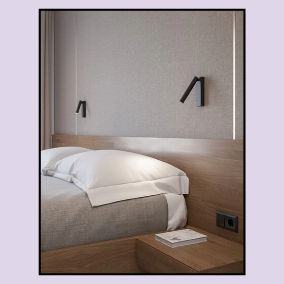 Ścienna lampa tubka regulowana PET 26504-M927-F3-00-12 LED 2,5W 2700K czarny kinkiet