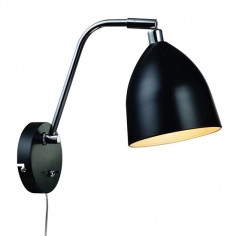 Industrialna LAMPA ścienna FREDRIKSHAMN 105027 Markslojd regulowana OPRAWA kinkiet metalowy czarny