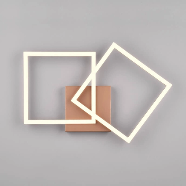 Lampa sufitowa ramki TRAIL R64492165 LED 20W 3000K metalowa miedziana