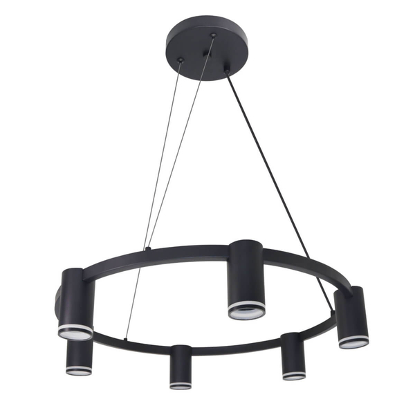 Lampa wisząca Paris 326201 Polux pierścień do jadalni czarna