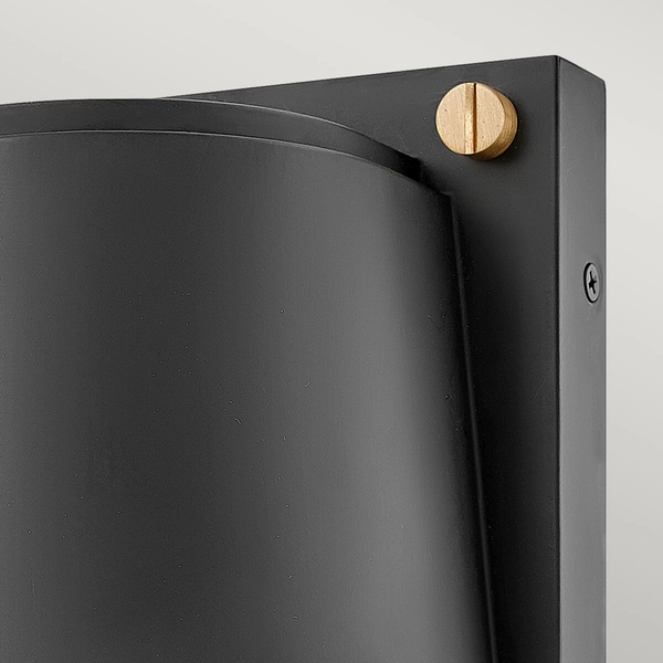 Latarenka naścienna Scout HK-SCOUT-BK Hinkley IP44 półokrągła czarna