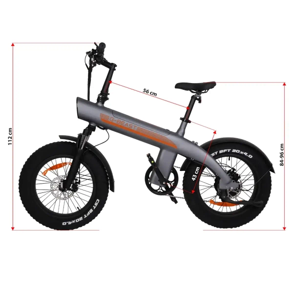 Elektryczny rower Goldbike 326935 20" 36V 10Ah 250W do 75 km czarny