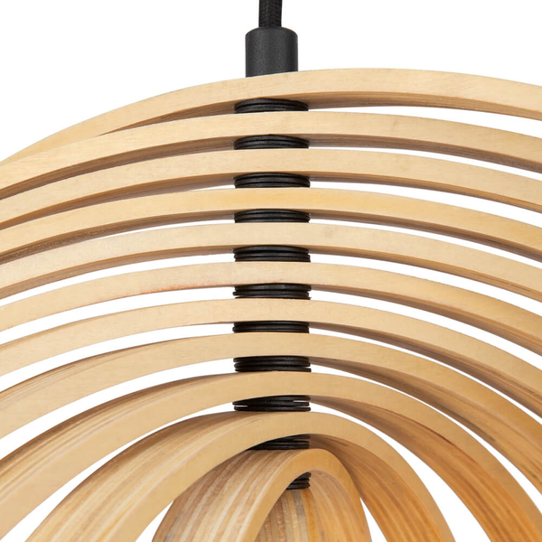 Lampa zwisowa pojedyncza Roots MOD197PL-01W1 Maytoni japandi czarna beżowa