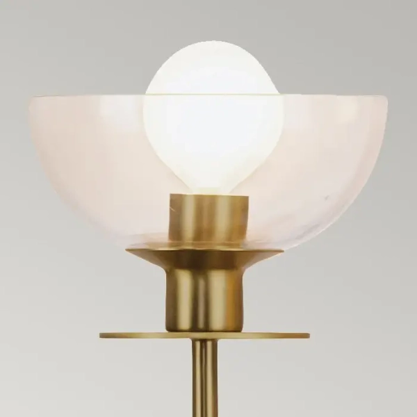 Podwójny kinkiet do kuchni Sylvia ALM-SYLVIA-2WB-BG-CL złoty