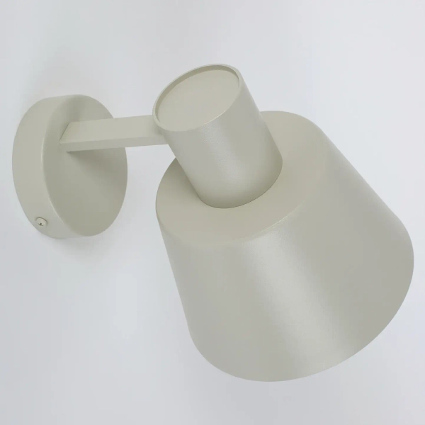 Minimalistyczny kinkiet ścienny Dunka 41138 do jadalni szary beżowy