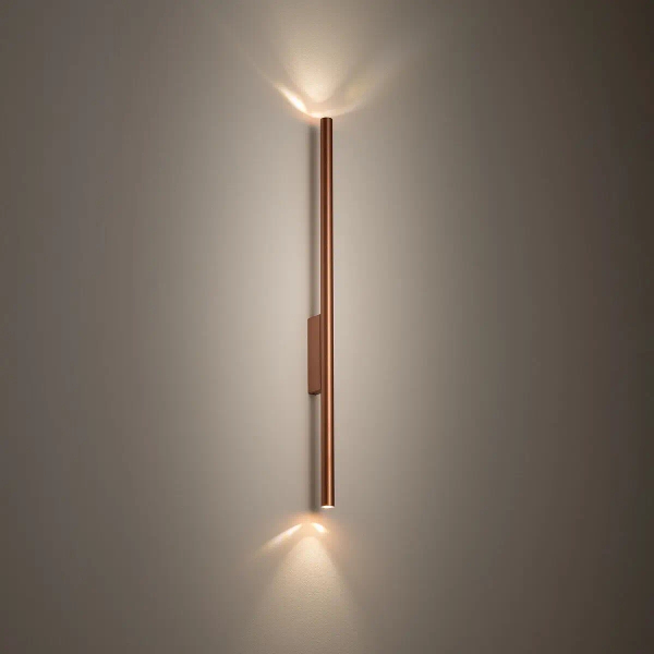 Naścienna belka lampa LASER 11815 na korytarz miedź