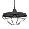 Wisząca lampa Alkaba 5013 Shilo loftowa klatka regulowana czarny