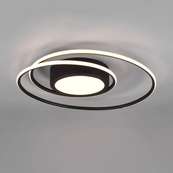 Plafon ściemnialny YAVA 672310232 Trio LED 56W 2700-6000K z pilotem czarny