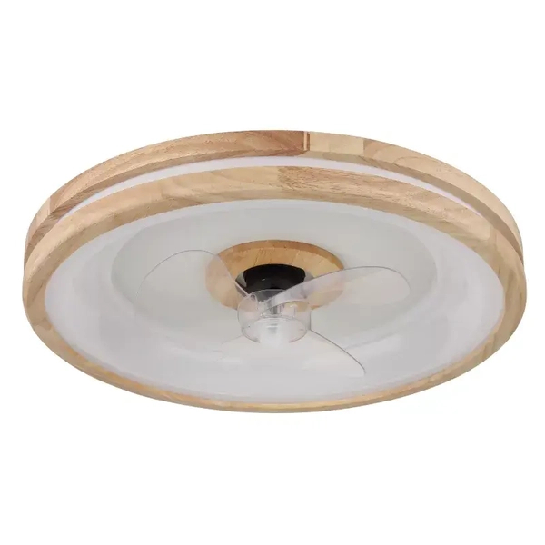 Sufitowa lampa GATIAN 03650 LED 30W 2700-6500K wentylator drewniany biały