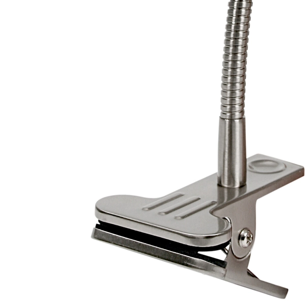 Biurkowa lampa Arkon 41-60020 z klipsem do czytania satyna chrom