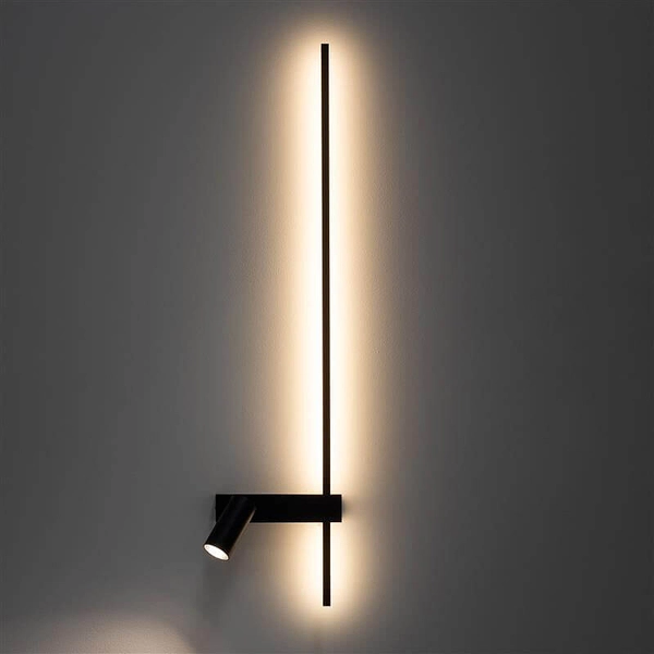 Lampa metalowa sufitowa Easy 11426 LED 11W 3000K z regulacją tuba czarna