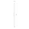 Ogrodowy kinkiet ścienny DEMI 11558 LED 24W 3000K IP54 czarny