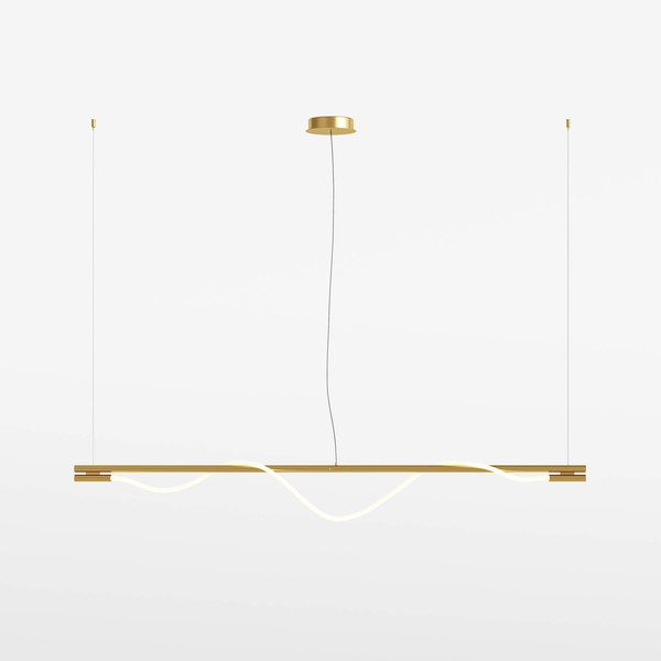 Lampa wisząca Rosa MOD166PL-L20G3K LED 21W 3000K podłużna złota