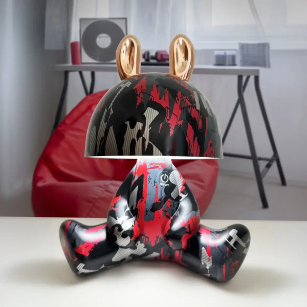 Dekoracyjna lampka nocna Fancy 327031 LED 2,5W 4000K czarna czerwona złota