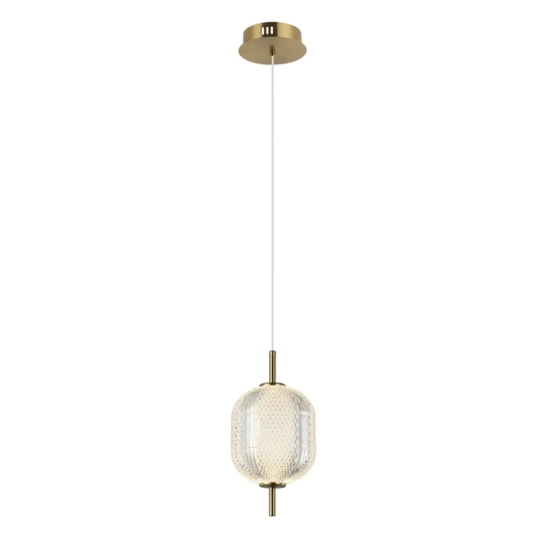 Lampa zwisająca nad wyspę Corado PND-81438-1A-GD LED 8W 3000K kula złota