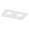 Wpust LAMPA sufitowa OMURA H 7312 Shilo metalowa OPRAWA wpuszczana prostokątna do zabudowy biała