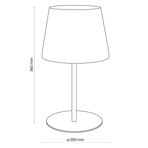 Biurkowa lampka z tkaniny Maja 2936 TK Lighting abażurowa metalowa czarna
