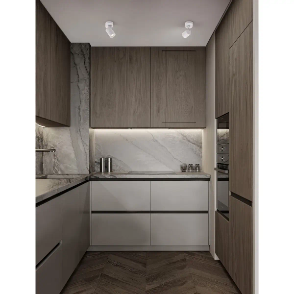 Regulowana lampa sufitowa LUNBIRA LE45657 tubka metalowa biała