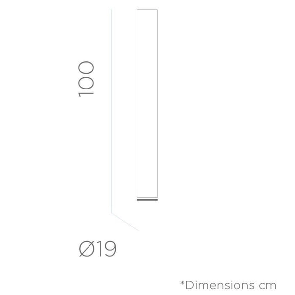 Ogrodowa lampa tuba Fity LUMFT100OFNW King Home słupek IP65 biały