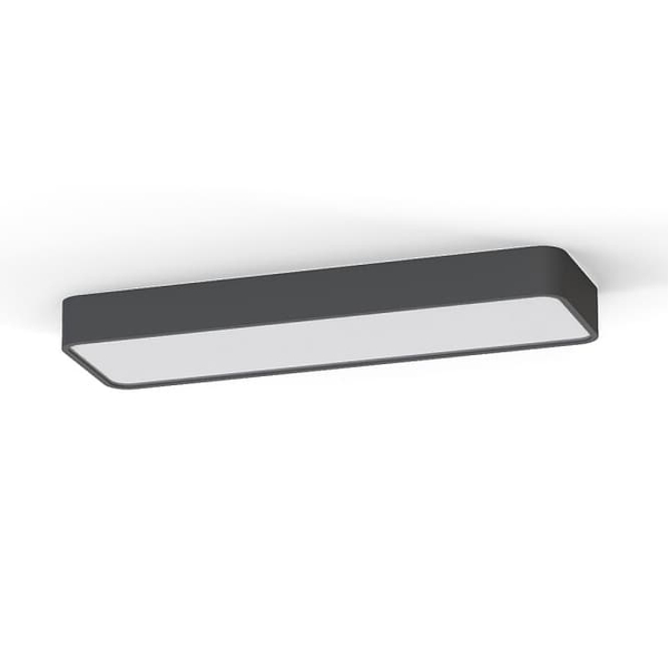 Prostokątna lampa sufitowa Soft Ceiling 7526 Nowodvorski metalowa grafitowa
