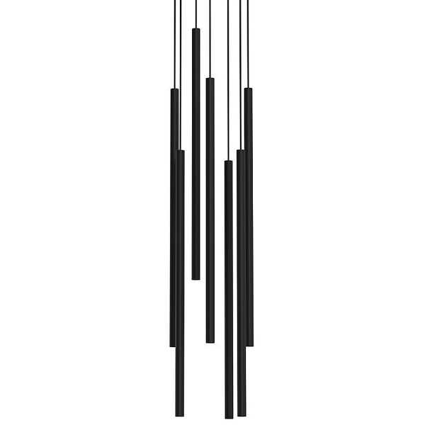 Lampa wisząca LASER 7667 Nowodvorski metalowa kaskada do salonu czarna
