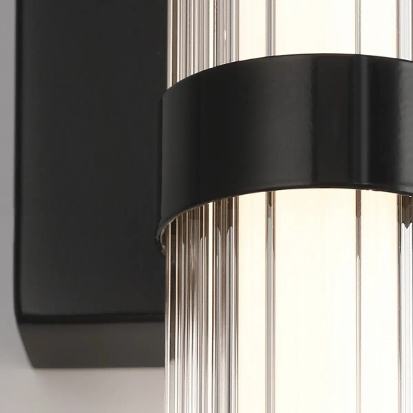 Lampa przyścienna Fayton QN-FAYTON-M-BK LED 21,6W 3000K IP44 tuba czarny