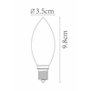 Świecznikowa żarówka Led Bulb 49023/04/60 Lucide E14 4W 2700K 320lm przezroczysta