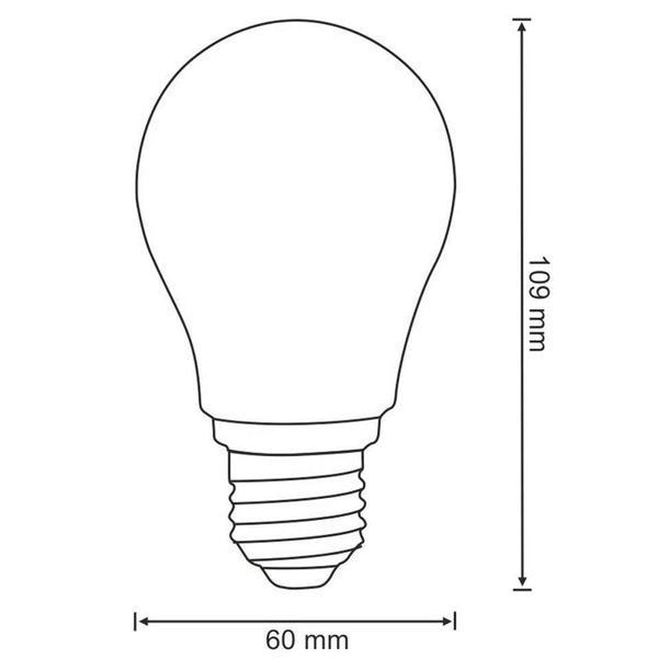 Żarówka dekoracyjna SANICO 305824 Polux E27 A60 4W 450 lm 230V kulka industrialna biała ciepła
