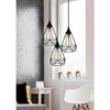 Industrialna lampa wisząca Graf 33-62918 druciana czarna