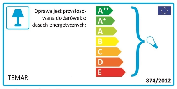 Zewnętrzna lampa sufitowa 5907623600011 IP54 drewniana dąb