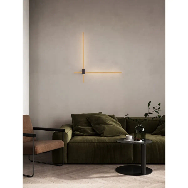 Minimalistyczna lampa ścienna ZALMARA LE45458 LED 20W 2700-4000K złota