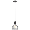 Industrialna LAMPA wisząca SYNTHIA MDM2266-1 Italux druciana OPRAWA metalowy ZWIS klatka czarna