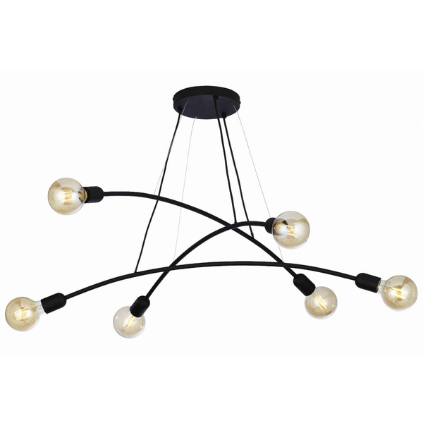 Wielopunktowa lampa wisząca Helix 2726 TK Lighting molekły czarna