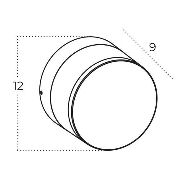Zewnętrzna lampa ścienna SILL AZ5845 Azzardo LED 9W 3000K IP54 czarna