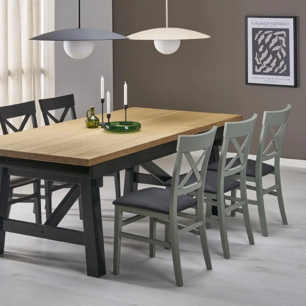 Lampa zwisająca nad stołem Slate 10910 owalny klosz mleczna kula beżowy