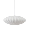 Lampa wisząca SILK FLAT ST-2328-60 z tkaniny kula biały
