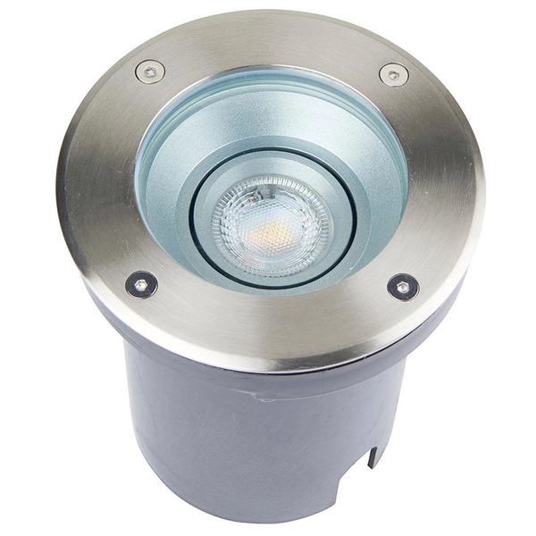 Podtynkowa lampa metalowa Pillar 99550 okrągłe oczko chrom